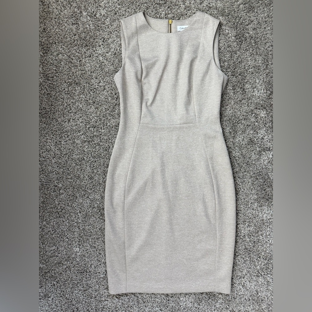 Calvin Klein Beige Cocktail Dress